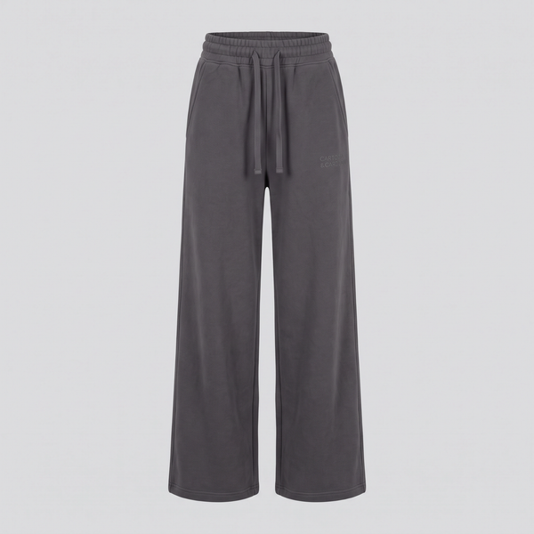 Wide-Leg Trousers, Iron, front view — CARTOON & CARDOON
