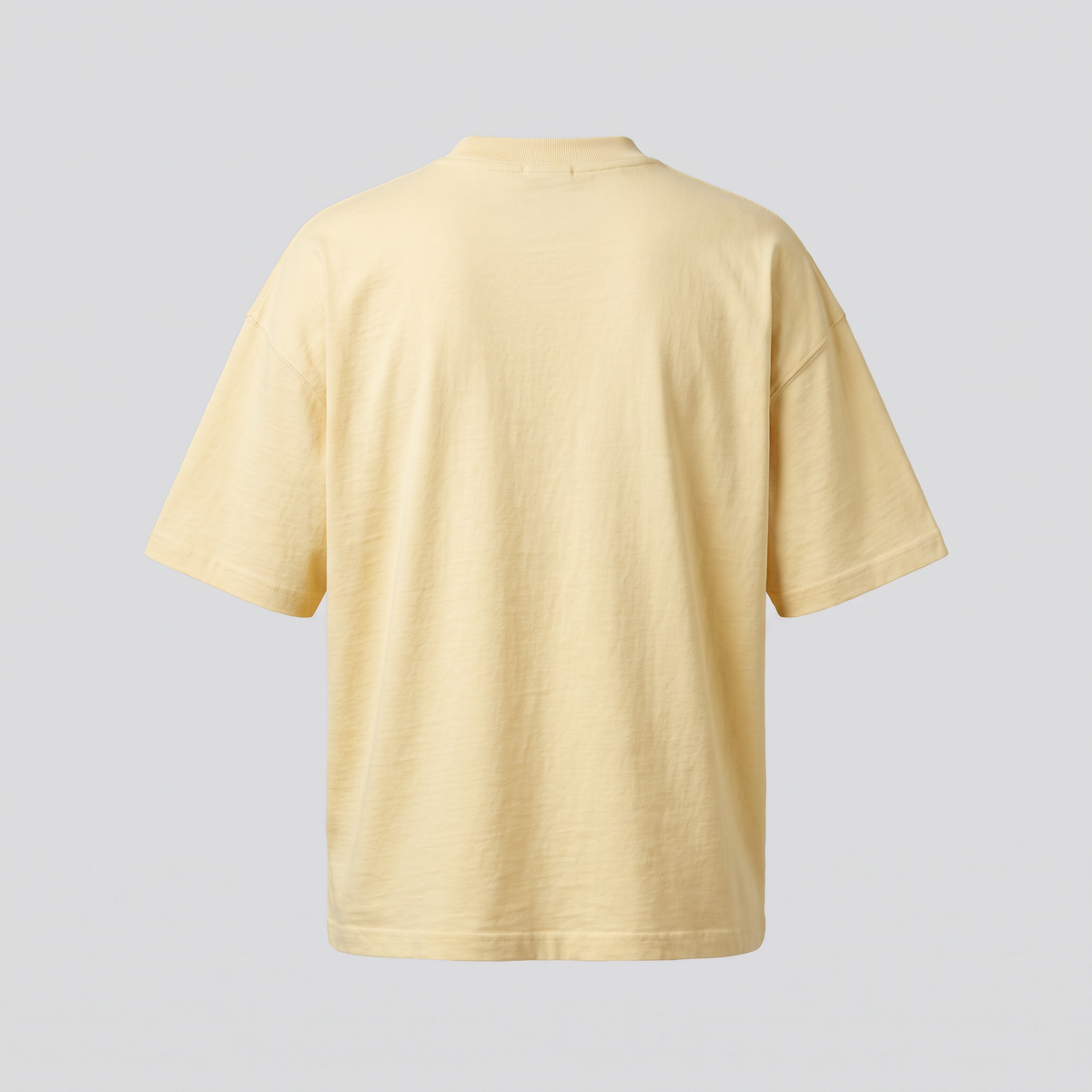 Heavyweight T-Shirt, Buttercream, back view — CARTOON & CARDOON