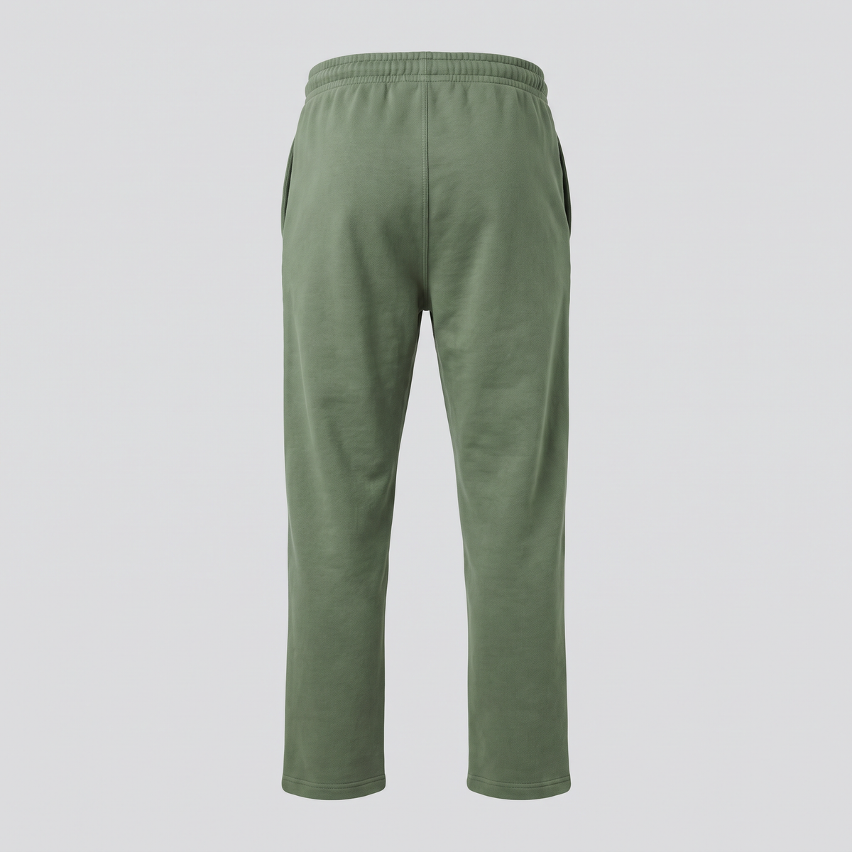 Straight-Leg Joggers, Moss, back view — CARTOON & CARDOON