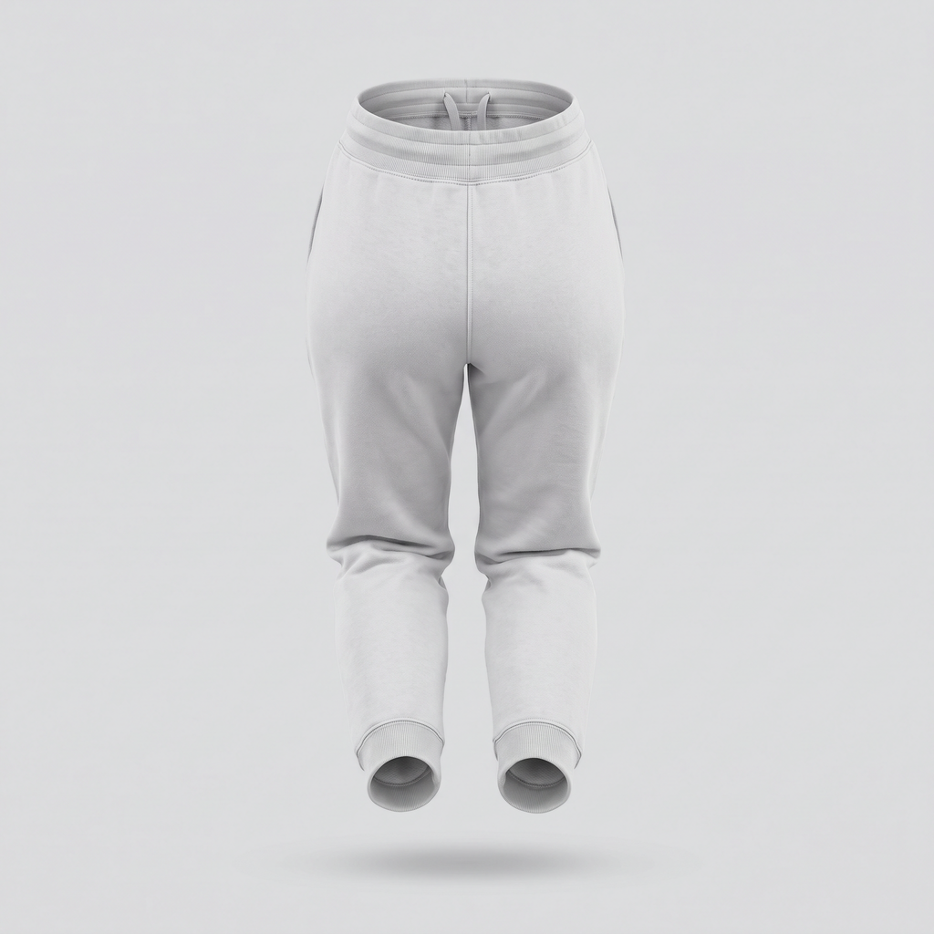 Tapered Joggers, Silver Cloud, back view — CARTOON & CARDOON