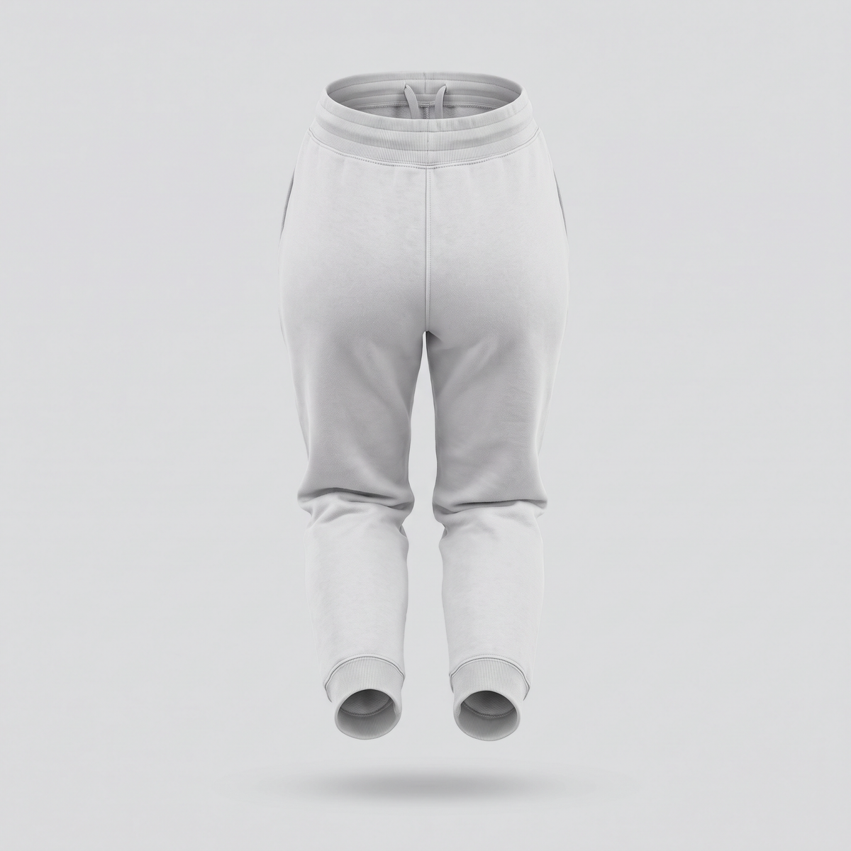 Tapered Joggers, Silver Cloud, back view — CARTOON & CARDOON