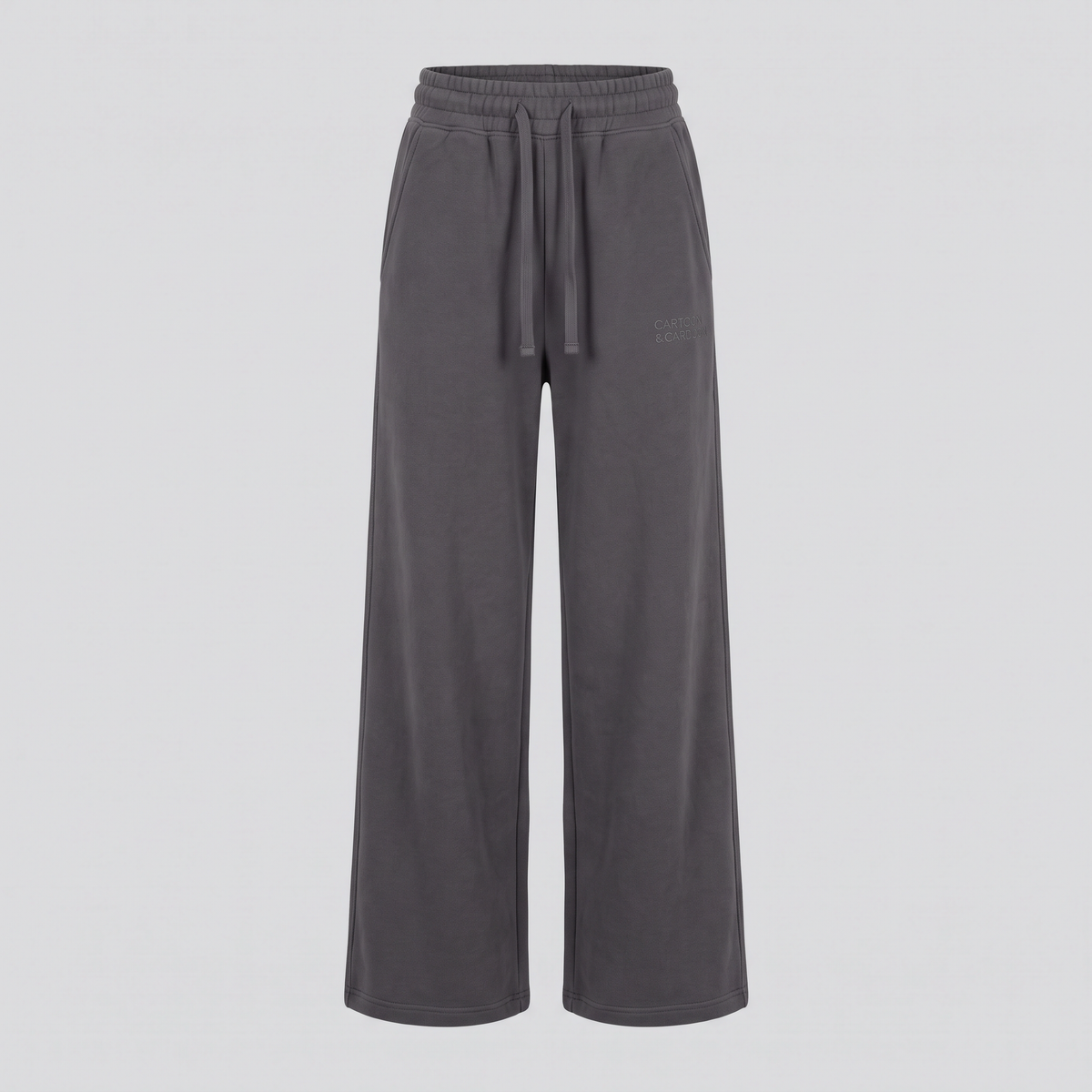 Wide-Leg Trousers, Iron, front view — CARTOON & CARDOON