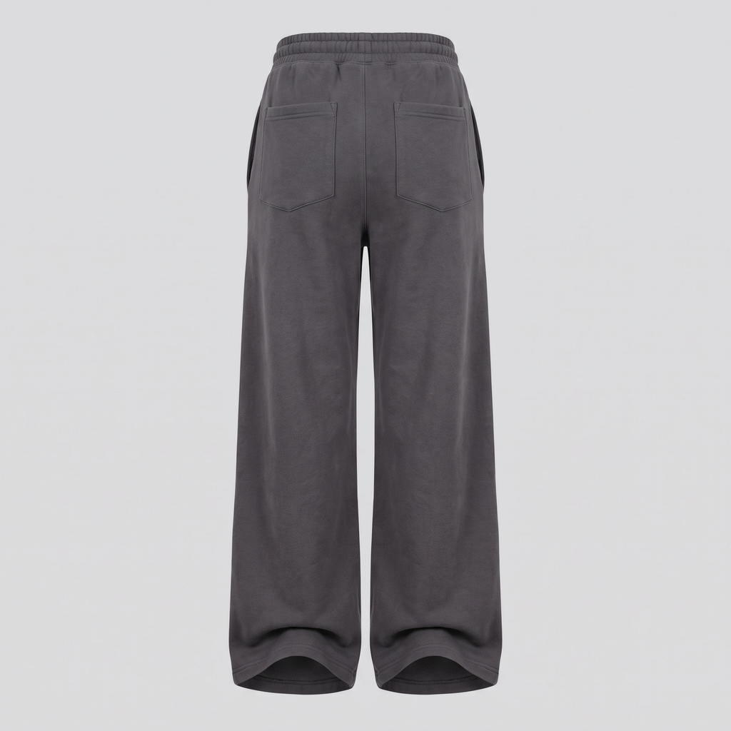 Wide-Leg Trousers, Iron, back view — CARTOON & CARDOON
